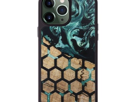 iPhone 13 Pro Max Wood+Resin Phone Case - Lesly (Pattern, 669906) For Cheap