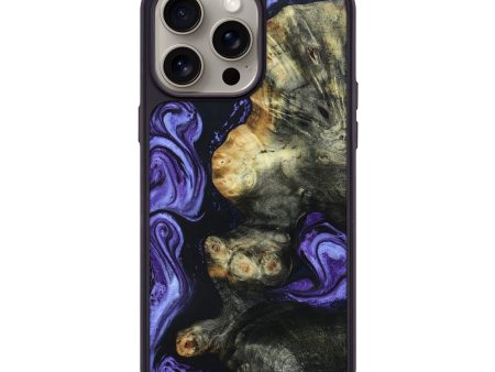 iPhone 15 Pro Max Wood+Resin Phone Case - Melba (Purple, 666879) Online