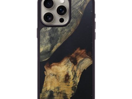 iPhone 15 Pro Max Wood+Resin Phone Case - Nikita (Pure Black, 671563) Online Hot Sale