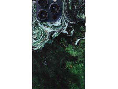 iPhone 15 Pro Max Wood+Resin Live Edge Phone Case - Imani (Green, 669083) Online Sale