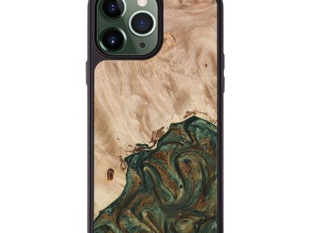 iPhone 13 Pro Max Wood+Resin Phone Case - Lila (Green, 670460) Online Hot Sale