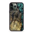 iPhone 13 Pro Max Wood+Resin Phone Case - Zaiden (Green, 669206) Fashion