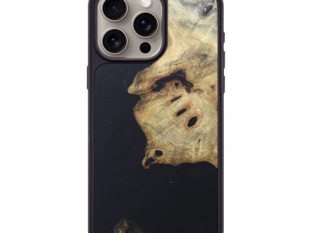 iPhone 15 Pro Max Wood+Resin Phone Case - Guy (Pure Black, 671537) Supply