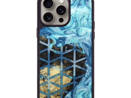 iPhone 15 Pro Max Wood+Resin Phone Case - Maci (Pattern, 666728) For Discount