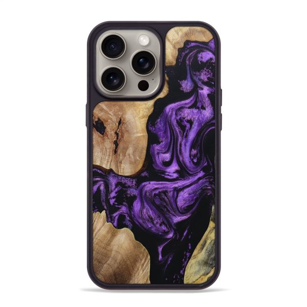 iPhone 15 Pro Max Wood+Resin Phone Case - Edmund (Mosaic, 667480) Supply