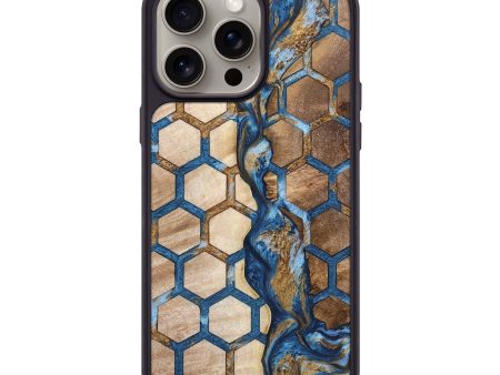 iPhone 15 Pro Max Wood+Resin Phone Case - Corbin (Pattern, 669908) For Discount