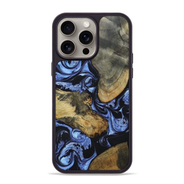 iPhone 15 Pro Max Wood+Resin Phone Case - Opal (Mosaic, 669923) Discount