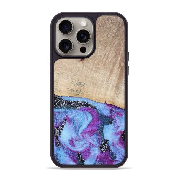 iPhone 15 Pro Max Wood+Resin Phone Case - Cadence (Cosmos, 670203) Sale