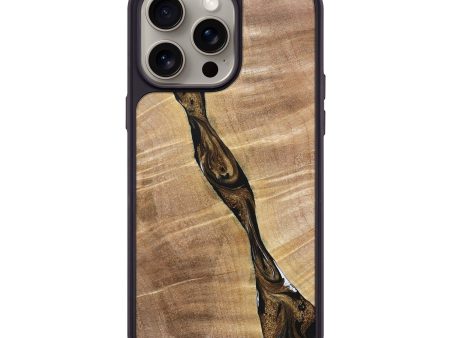 iPhone 15 Pro Max Wood+Resin Phone Case - Greyson (Black & White, 670334) Online Sale