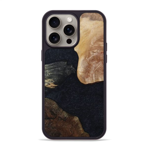 iPhone 15 Pro Max Wood+Resin Phone Case - Kira (Mosaic, 667408) Hot on Sale