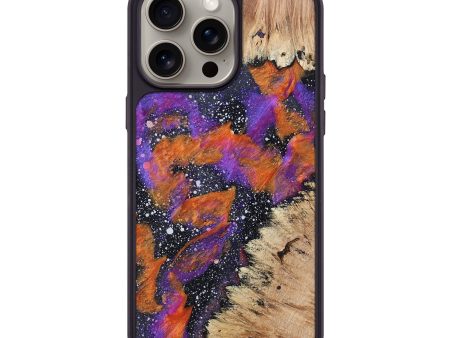 iPhone 15 Pro Max Wood+Resin Phone Case - Clyde (Cosmos, 666796) Sale