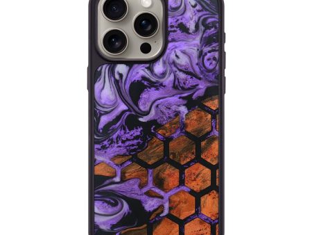 iPhone 15 Pro Max Wood+Resin Phone Case - Colby (Pattern, 670866) For Cheap