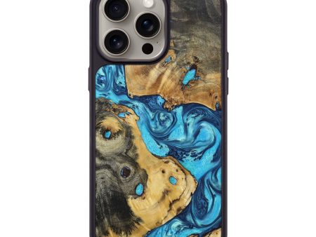 iPhone 15 Pro Max Wood+Resin Phone Case - Prince (Mosaic, 669333) For Discount