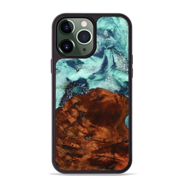 iPhone 13 Pro Max Wood+Resin Phone Case - Shanice (Cosmos, 669045) on Sale