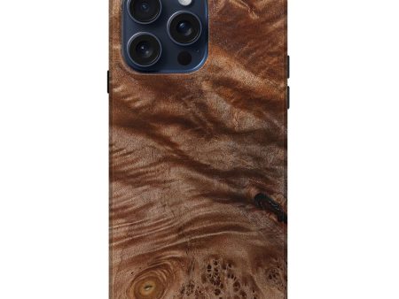 iPhone 15 Pro Max Wood+Resin Live Edge Phone Case - Teresa (Wood Burl, 666929) For Cheap