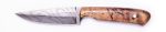 Carved Damascus Field Knife #20645 Cheap