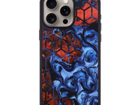 iPhone 15 Pro Max Wood+Resin Phone Case - Lowell (Pattern, 670849) For Sale