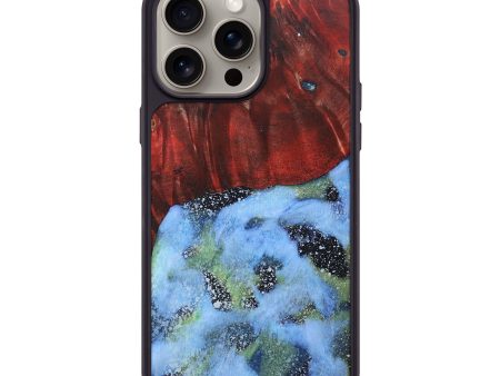 iPhone 15 Pro Max Wood+Resin Phone Case - George (Cosmos, 670207) For Discount