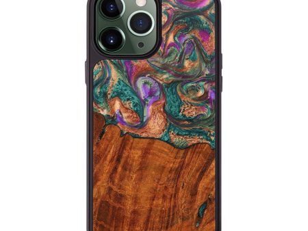 iPhone 13 Pro Max Wood+Resin Phone Case - Keri (Green, 669875) Online Hot Sale