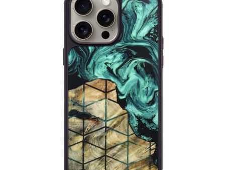 iPhone 15 Pro Max Wood+Resin Phone Case - Chad (Pattern, 667776) For Discount