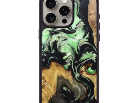 iPhone 15 Pro Max Wood+Resin Phone Case - Aiden (Mosaic, 670593) Online Hot Sale