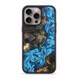 iPhone 15 Pro Max Wood+Resin Phone Case - Corbin (Blue, 669397) Discount