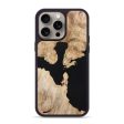 iPhone 15 Pro Max Wood+Resin Phone Case - Sean (Pure Black, 666639) Sale