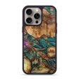 iPhone 15 Pro Max Wood+Resin Phone Case - Tierra (Mosaic, 667750) For Sale