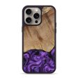 iPhone 15 Pro Max Wood+Resin Phone Case - Jill (Purple, 667436) Discount