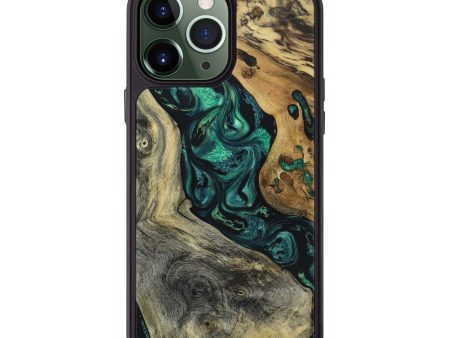 iPhone 13 Pro Max Wood+Resin Phone Case - Jared (Green, 669171) For Discount