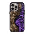 iPhone 15 Pro Max Wood+Resin Phone Case - Carroll (Purple, 667503) Fashion