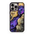 iPhone 15 Pro Max Wood+Resin Phone Case - Ronald (Purple, 670119) Online Hot Sale