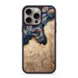 iPhone 15 Pro Max Wood+Resin Phone Case - Alma (Teal & Gold, 669138) Online