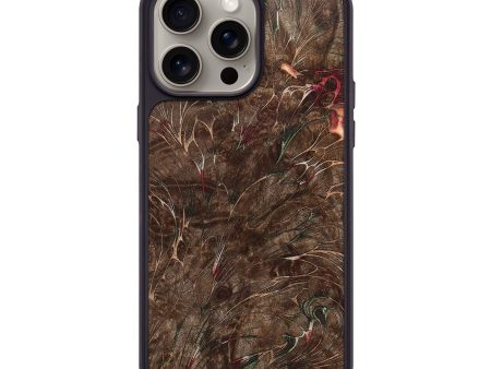 iPhone 15 Pro Max Wood+Resin Phone Case - Marcos (Harvest, 668003) For Cheap