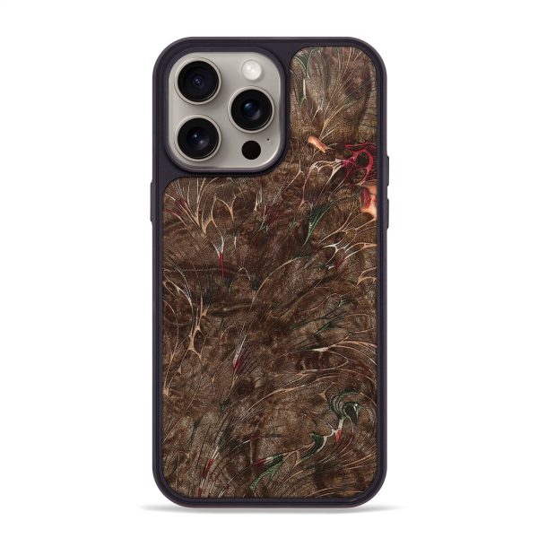 iPhone 15 Pro Max Wood+Resin Phone Case - Marcos (Harvest, 668003) For Cheap