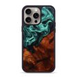 iPhone 15 Pro Max Wood+Resin Phone Case - Orion (Green, 667677) Online Hot Sale