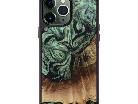 iPhone 13 Pro Max Wood+Resin Phone Case - Randall (Green, 667920) Online