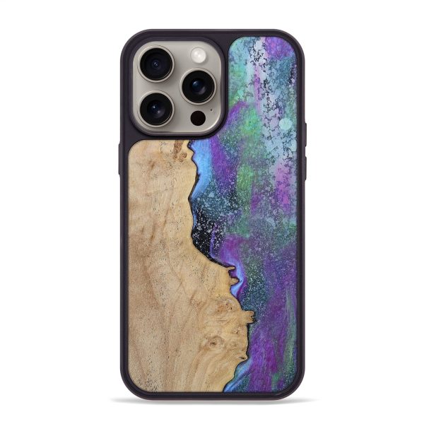 iPhone 15 Pro Max Wood+Resin Phone Case - Chasity (Cosmos, 669667) Online