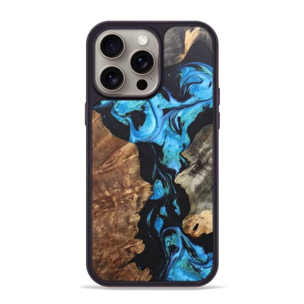 iPhone 15 Pro Max Wood+Resin Phone Case - Randi (Mosaic, 670187) Online