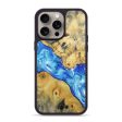 iPhone 15 Pro Max Wood+Resin Phone Case - Eden (Blue, 668497) For Cheap