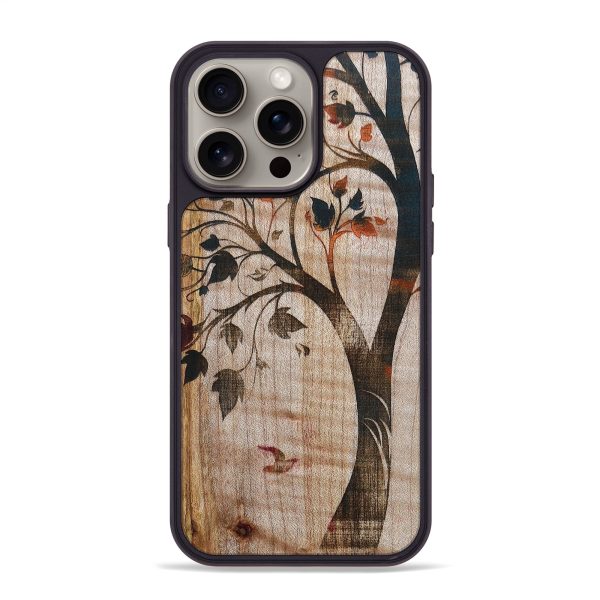 iPhone 15 Pro Max Wood+Resin Phone Case - Viola (Harvest, 667993) For Cheap