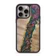 iPhone 15 Pro Max Wood+Resin Phone Case - Connie (Green, 669876) For Discount