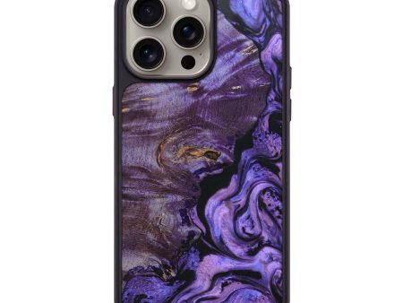 iPhone 15 Pro Max Wood+Resin Phone Case - Aviana (Purple, 669012) Cheap