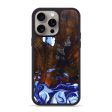 iPhone 15 Pro Max Wood+Resin Phone Case - Teagan (Blue, 669697) Online Hot Sale