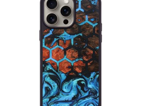 iPhone 15 Pro Max Wood+Resin Phone Case - Rene (Pattern, 668624) For Discount