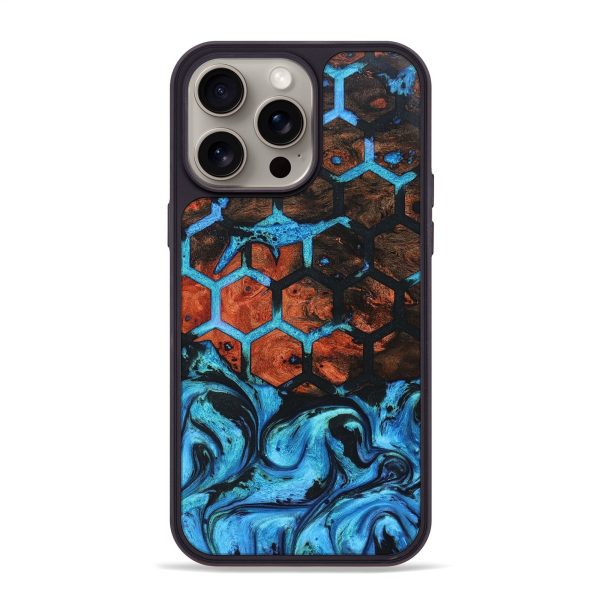 iPhone 15 Pro Max Wood+Resin Phone Case - Rene (Pattern, 668624) For Discount