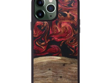 iPhone 13 Pro Max Wood+Resin Phone Case - Mathew (Red, 671099) Online Hot Sale