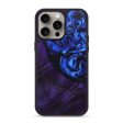 iPhone 15 Pro Max Wood+Resin Phone Case - Zayden (Blue, 669716) Discount