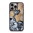 iPhone 15 Pro Max Wood+Resin Phone Case - Jerry (Black & White, 667643) For Discount