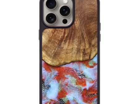 iPhone 15 Pro Max Wood+Resin Phone Case - Robbie (Cosmos, 669062) For Discount